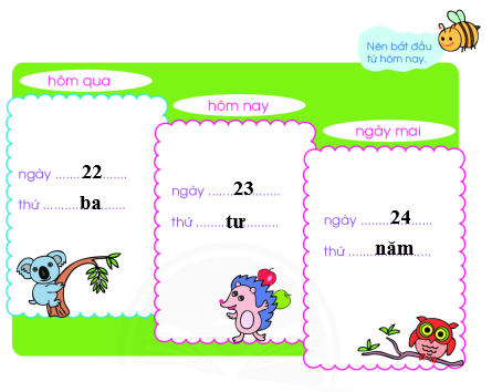 Lịch vui của em. Em có biết thứ, ngày của mỗi từ lịch sau không? (ảnh 2)