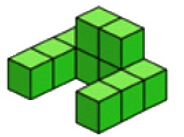 a) Hình bên có:  …..hình lập phương (ảnh 1)