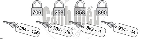 Nối mỗi phép tính với kết quả thích hợp: (ảnh 1)