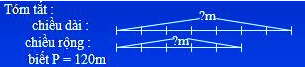 a) Tính chiều dài, chiều rộng vườn hoa đó. (ảnh 1)