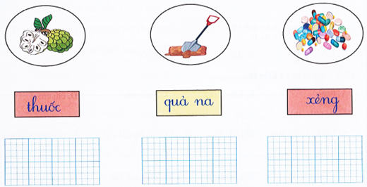 Nối hình với chữ rồi viết lại (1,5 điểm) (ảnh 1)