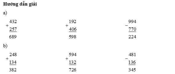 Tính: 432 + 257 (ảnh 2)