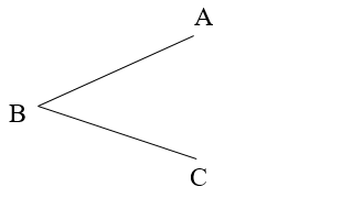 Em hãy chọn đáp án đúng nhất. Góc ABC là góc gì?  (ảnh 1)