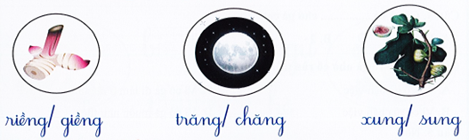 Khoanh vào tiếng viết đúng (1,5 điểm) (ảnh 1)
