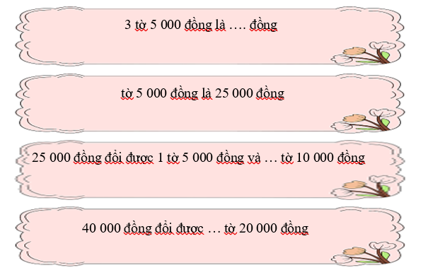 Điền số thích hợp vào ô trống. (ảnh 1)