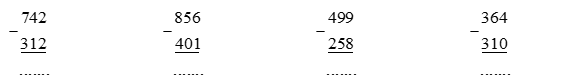Tính: 742 - 312 (ảnh 1)