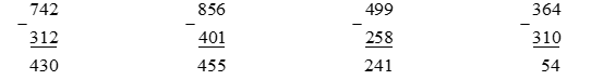 Tính: 742 - 312 (ảnh 2)
