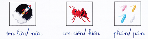 Khoanh vào chữ viết đúng (1,5 điểm) (ảnh 1)