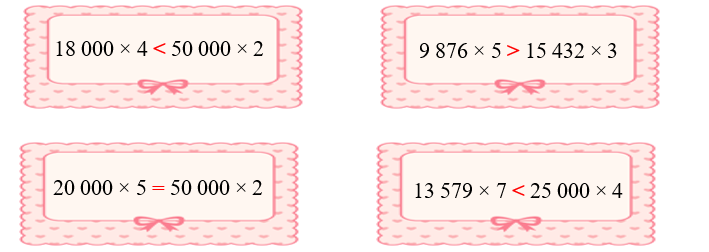 Điền dấu > , < , =  thích hợp  (ảnh 2)