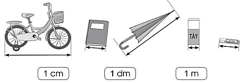 a) Nối mỗi đồ vật với số đo độ dài thích hợp: (ảnh 1)
