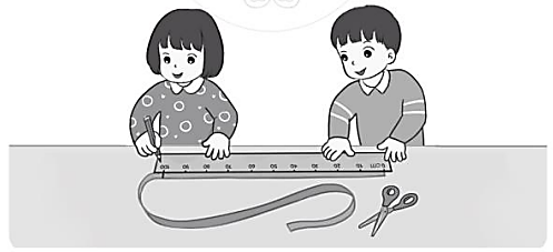 Thực hành: Đo rồi cắt sợi dây có độ dài 1 m, 2 m. (ảnh 1)