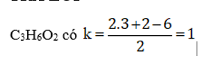 Số đồng phân este có công thức phân tử C3H6O2 là (ảnh 1)
