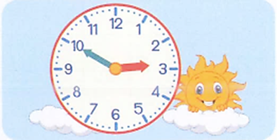 Đồng hồ bên chỉ mấy giờ?    A. 3 giờ 50 phút		B. 14 giờ kém 10 phút C. 2 giờ 50 phút		D. 15 giờ kém 10 phút (ảnh 1)