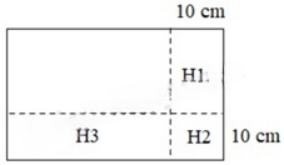 Cho một hình chữ nhật có chu vi 160cm, sau khi cùng giảm chiều dài và rộng đi cùng một độ dài thì hình mới có chu vi 120cm. Vậy diện tích của phần giảm đi là bao nhiêu? (ảnh 1)