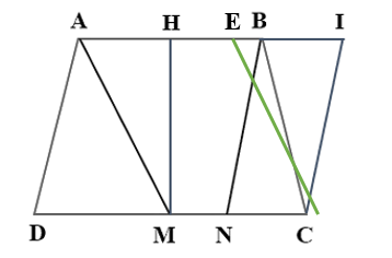 Đúng ghi Đ, sai ghi S.   (1 điểm)  ■ AM và BC là 2 đường thẳng song song ……   (ảnh 2)