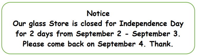 What does the notice say?   A. The store will be open on September 2nd. B. The store will be closed from September 2nd to September 3rd. C. The store will be closed on September 4th. D. The store will open on September 3rd. (ảnh 1)