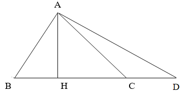 Tam giác ABC, kéo dài BC thêm một đoạn CD = 1/2 BC thì diện tích tam giác ABC tăng thêm 20 dm^2. Diện tích tam giác ABC là: A. 10 dm2 B. 20 dm2 C. 30 dm2 D. 40 dm2 (ảnh 1)