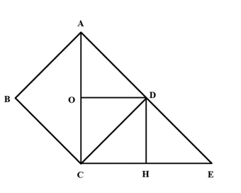Đ, S? (2 điểm) a) ABCD là hình thoi …. b) Góc đỉnh O, cạnh OA, OC là góc tù ….. c) Có 2 đoạn thẳng vuông góc  (ảnh 2)