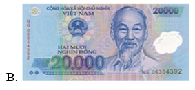 Trong các tờ tiền sau tờ tiền có mệnh giá nhỏ nhất là:  (ảnh 3)