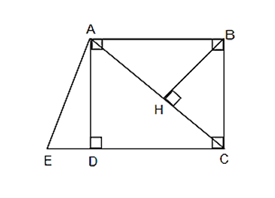 Hình bên có mấy cặp cạnh vuông góc là:   	A. 5 	B. 6	C. 7	D. 8 (ảnh 2)