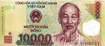 Trong các tờ tiền sau tờ tiền có mệnh giá nhỏ nhất là:  (ảnh 1)