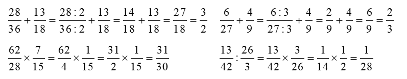 Tính (2 điểm)  28 / 36 + 13/18 = .... 6 /27 + 4/9 = ....., (ảnh 2)
