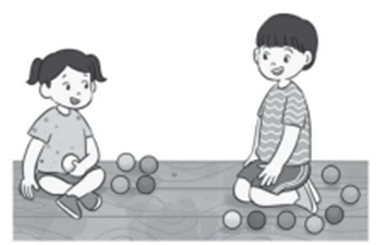 Bài 2 trang 37 vở bài tập Toán lớp 2 Tập 1: Cường có 12 quả bóng, Cường cho em 5 quả. Hỏi Cường còn lại bao nhiêu quả bóng? (ảnh 1)