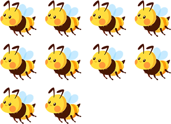 1/5 số ong là: A. 3 con B. 2 con C. 4 con D. 5 con (ảnh 2)