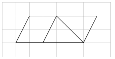 Hình sau có bao nhiêu hình bình hành?   	A. 2 	B. 3 	C. 4 	D. 5  (ảnh 1)