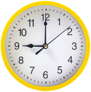 Đồng hồ sau chỉ mấy giờ? 	A. 9 giờ 12 phút	B. 21 giờ	 	C. 12 giờ 9 phút	D. 11 giờ 45 phút (ảnh 1)