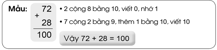 Bài 2 trang 52 vở bài tập Toán lớp 2 Tập 1: Tính (theo mẫu): (ảnh 1)