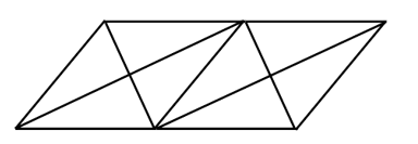 Hình vẽ dưới đây có:    	A. 3 hình bình hành.	B. 4 hình bình hành.	 (ảnh 1)