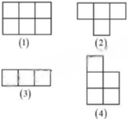 Cho 4 mảnh được tạo thành từ các ô vuông cạnh 1 cm như hình vẽ. Ghép 4 mảnh đó thành 1 hình chữ nhật, tính chu vi hình chữ nhật ghép được. (ảnh 1)