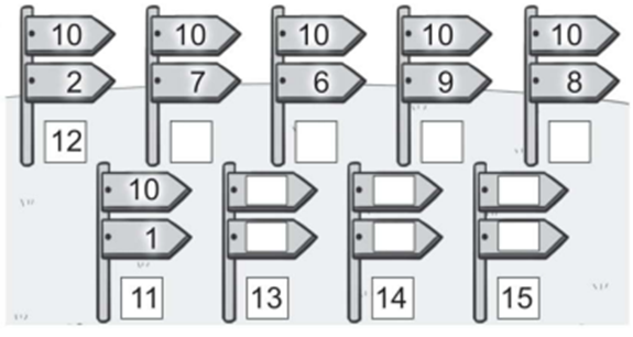 Bài 4 trang 15 vở bài tập Toán lớp 2 Tập 1: Số? (ảnh 1)