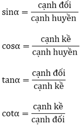 Liệt kê các hệ thức lượng trong tam giác lớp 9 (ảnh 2)