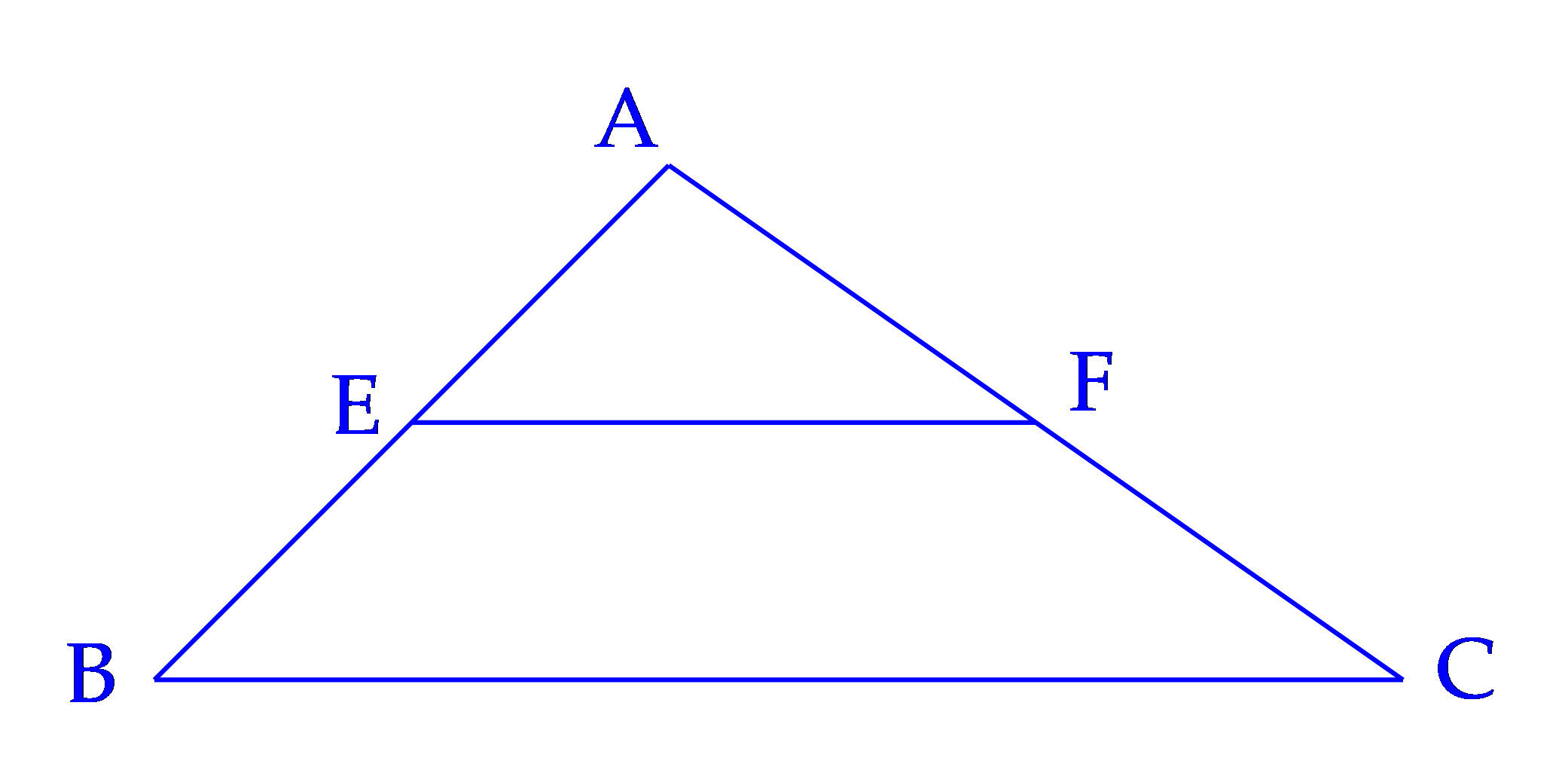 Chứng minh: EF // BC (không áp dụng đường trung bình) (ảnh 1)
