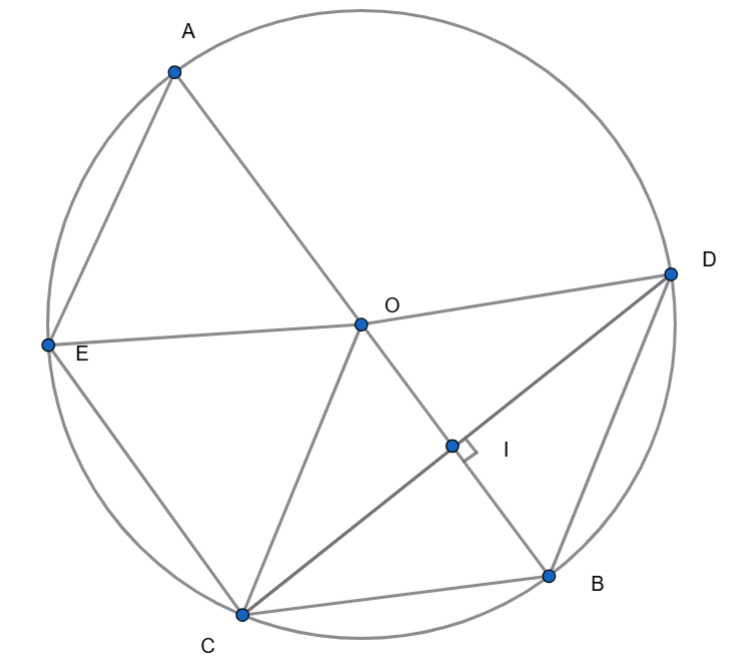 Chứng minh rằng:  a) AE = BC = BD (ảnh 1)