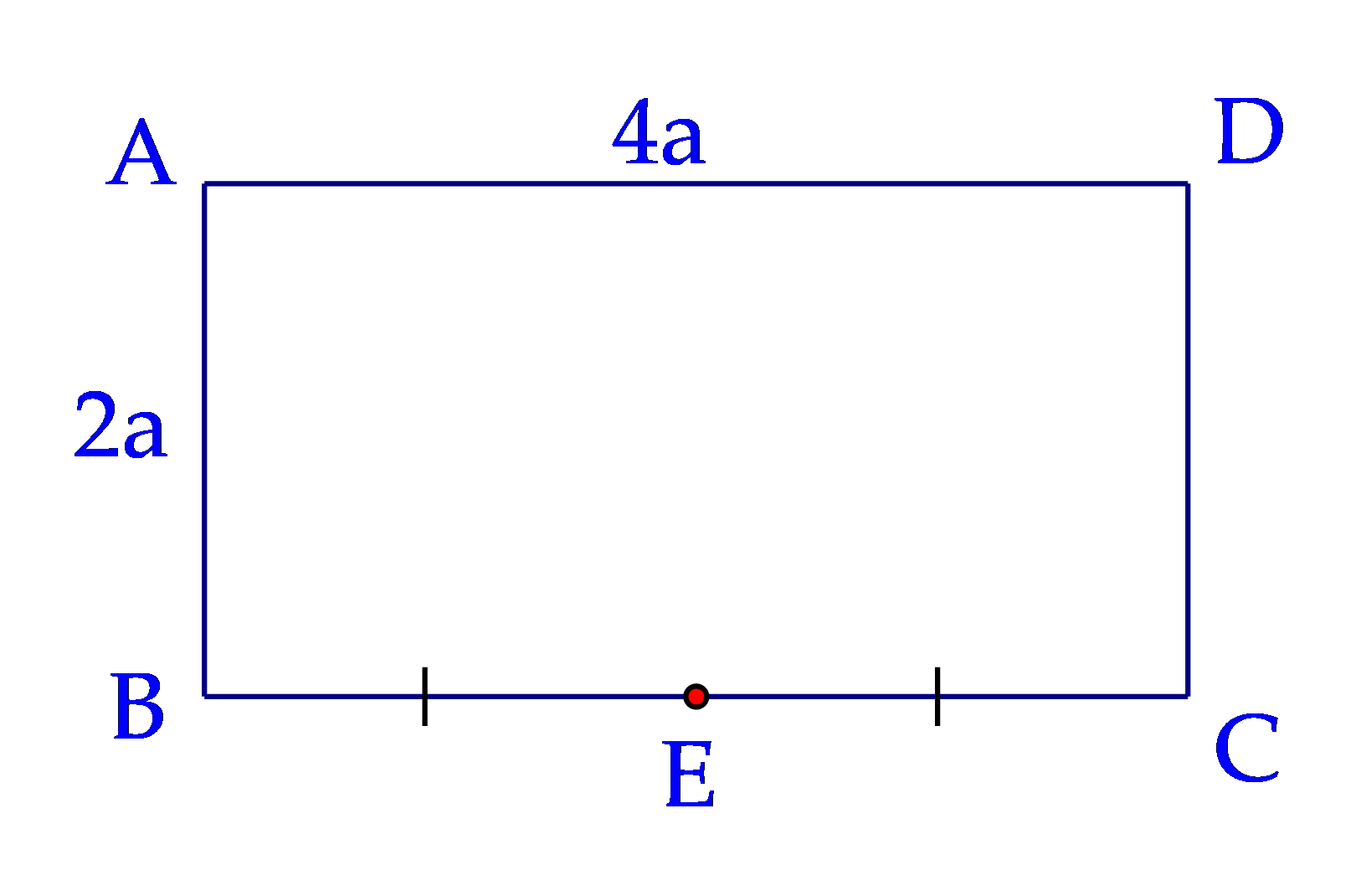 cho hình chữ nhật có ab=2a bc=4a tính độ dài u=ab ac (ảnh 1)