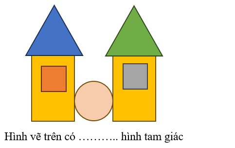Hình vẽ trên có ……….. hình tam giác (ảnh 1)