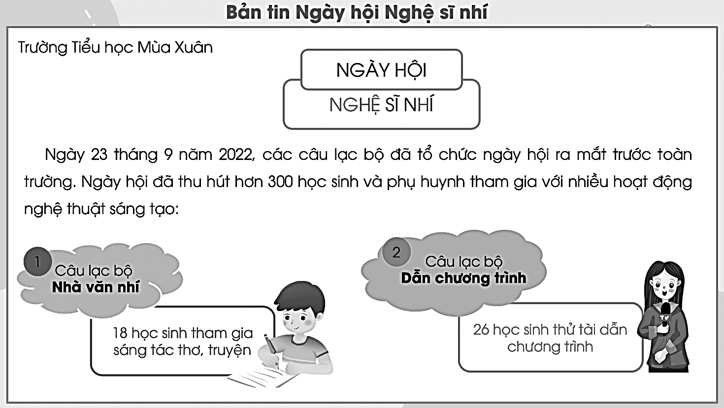 Có bao nhiêu học sinh tham gia các câu lạc bộ sau:  (ảnh 2)