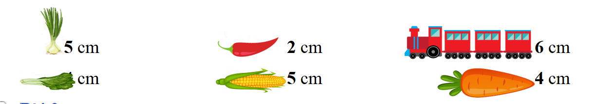 Dựa vào bài tập 1, điền các từ “ngắn nhất”, “dài nhất”, “ngắn hơn”, “dài hơn”, “dài bằng” vào chỗ trống cho phù hợp. (ảnh 1)