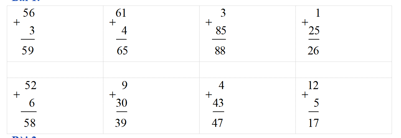 Đặt tính rồi tính.  56 + 3    (ảnh 1)
