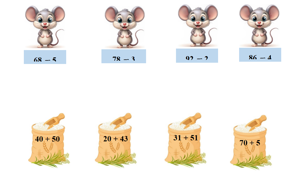 Nối các phép tính có kết quả bằng nhau. (ảnh 1)