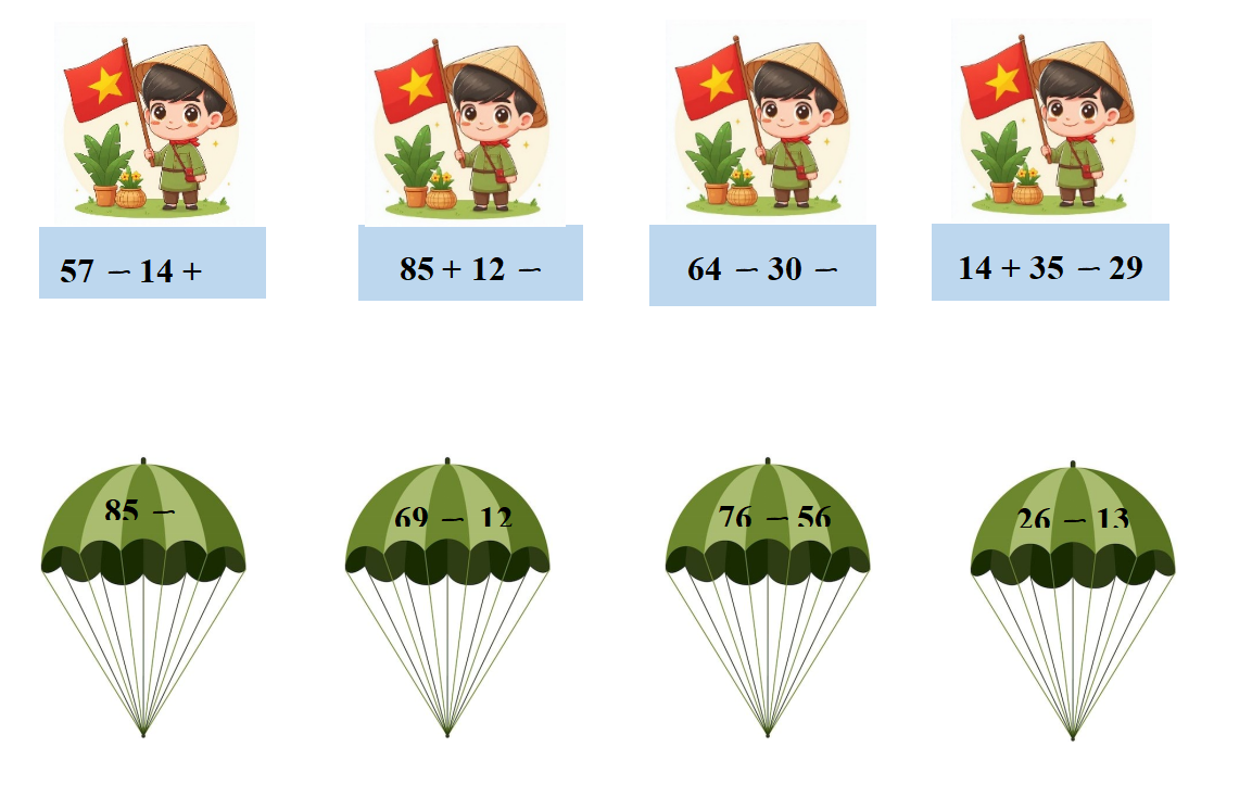 Nối các phép tính có kết quả bằng nhau. (ảnh 1)