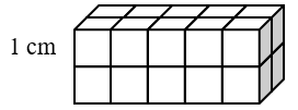 Thể tích của hình dưới đây là:  (ảnh 1)