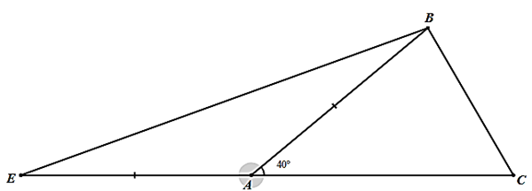 5.1. Cho \(\Delta ABC\) có \(\widehat A = 40^\circ ,\widehat B - \widehat C = 20^\circ \) trên tia đối của \(AC\) lấy điểm \(E\) sao cho \(AE = AB\). Hỏi số đo của \(\widehat {CBE}\) bằng bao nhiêu độ? 5.2. Cho tam giác nhọn \(ABC\) \(\left( {AB < AC} \right)\) có đường cao \(AH\). a) Chứng minh \(\widehat {BAH} < \widehat {HAC}\). b) Trên đoạn thẳng \(HC\) lấy điểm \(D\) sao cho \(HD = HB\). Chứng minh tam giác \(ABD\) là tam giác cân. c) Từ \(D\) kẻ \(DE \bot AC\), từ \(C\) kẻ \(CF \bot AD\). Chứng minh ba đường thẳng \(AH,DE,CF\) đồng quy. (ảnh 1)