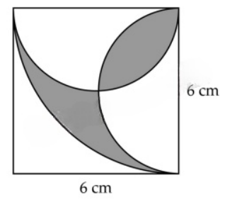 Tính diện tích phần tô đậm: (ảnh 1)