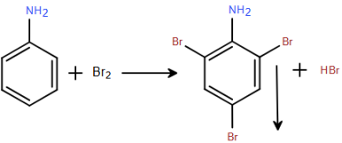 Nhỏ vài giọt nước bromine vào ống nghiệm chứa 2 mL dung dịch X, thu được kết tủa trắng. Chất X là (ảnh 1)