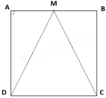 Cho hình vuông ABCD. Trên AB lấy điểm M sao cho AM = MB, nối M với D, M với C. a) Hỏi diện tích hình tam giác DMC gấp mấy lần diện tích hình tam giác DMA? b) AC cắt MD tại N. Biết diện tích tam giác AND là 5 cm2. Tính diện tích hình vuông ABCD. (ảnh 1)