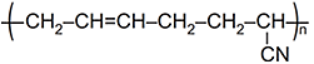 Khi trùng hợp buta-1,3-diene với acrylonitrile thu được polymer dùng để sản xuất loại cao su nào sau đây ? (ảnh 1)